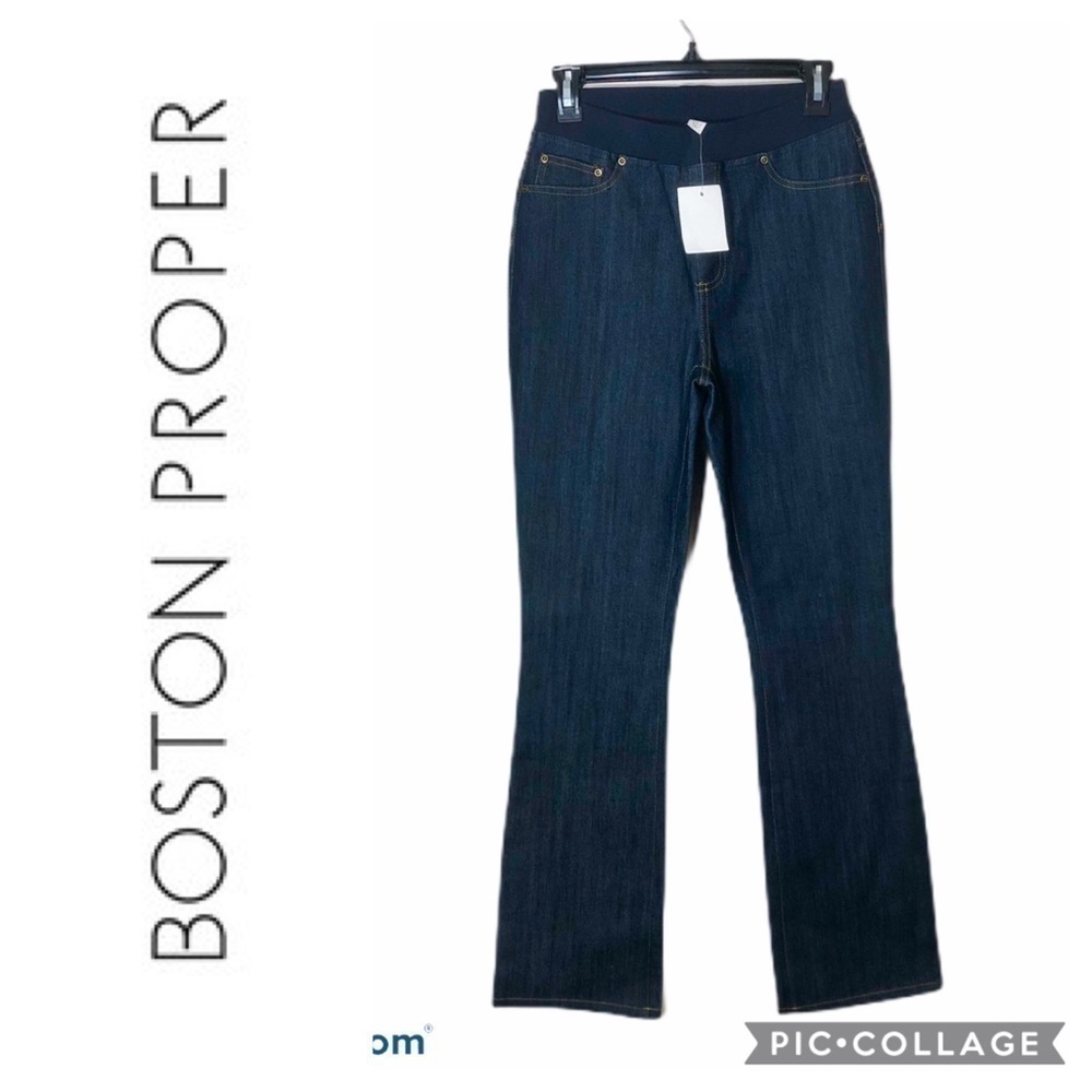 Boston Proper Maternity Jeans Dark Wash NWT Sz 6